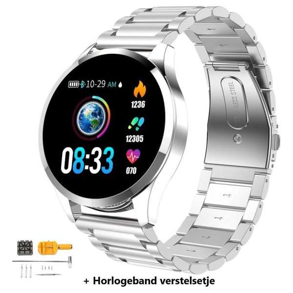 Belesy® BQ - Smartwatch – Zilver Belesy® BQ - Smartwatch – Zilver