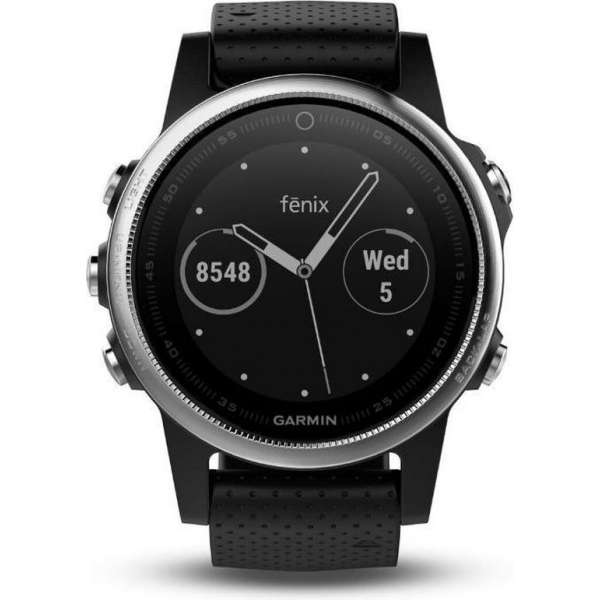 Garmin Fenix 5S - GPS multisport smartwatch met polshartslagmeter - 42 mm - Zilver/ Zwart Garmin Fenix 5S - GPS multisport smartwatch met polshartslagmeter - 42 mm - Zilver/ Zwart