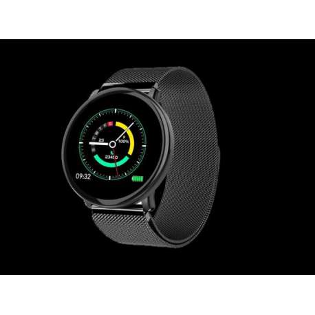 PowerLocus Smartwatch - Waterbestendig - 3 soorten polsbandjes - Roestvrijstaal, Siliconen en Leer