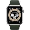 Apple Watch Series 6 Edition GPS + Cellular, 44mm Kast van Titanium, cyprusgroen sportbandje