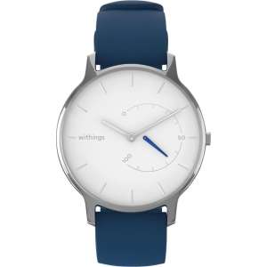 Withings Move Timeless Chic Polsband activiteitentracker Blauw, Zilver, Wit Analoog