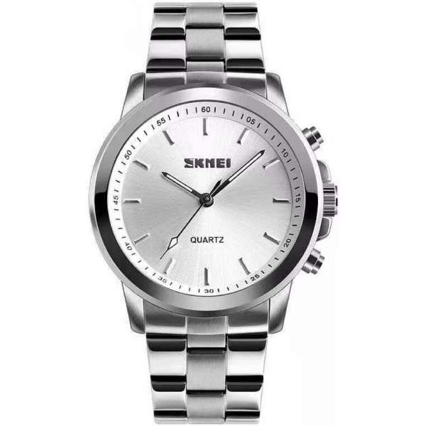Skmei Quartz 1324 - Hybride Smartwatch - Zilver/kwarts