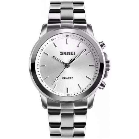 Skmei Quartz 1324 - Hybride Smartwatch - Zilver/kwarts