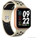DrPhone SW1 - Smartwatch - Sporthorloge Fitness - SlaapTracker - Notificaties - Bloeddrukmeter + Smartphone Applicatie - Goud