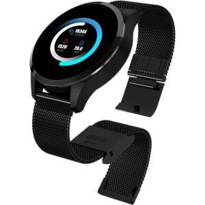 DrPhone - DQSport2 Smartwatch 1.3 Inch HD Display - Stappenteller - SportWatch - Notificaties - Actieve Hartslagmeter - Zwart