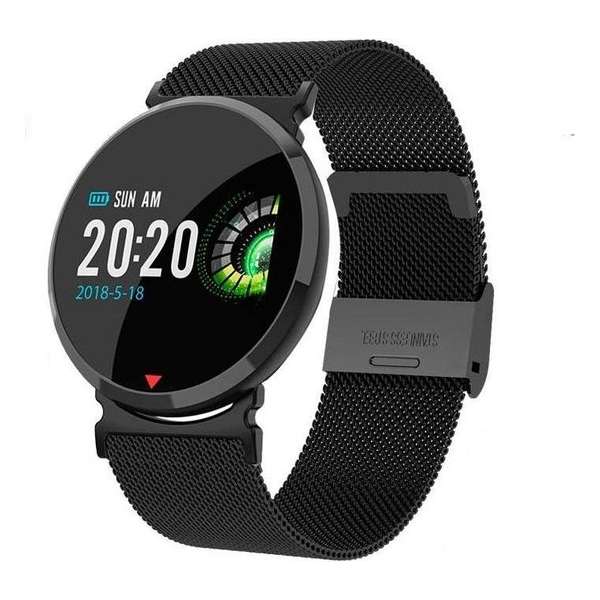 Parya Official - Smart Watch PP69 - Stainless Steel - Zwart