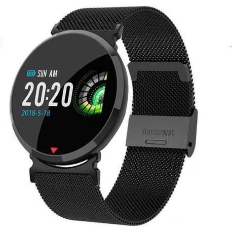 Parya Official - Smart Watch PP69 - Stainless Steel - Zwart