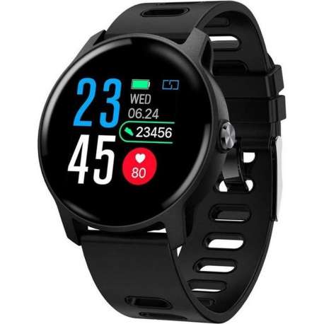 DrPhone - M7 Smartwatch - Waterdicht - Zwemmen - Hardlopen - Berichten ontvangen - Luxe Watch  - Zwart