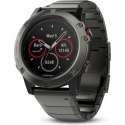 Fenix 5X Sapphire - Slate grey with metal band
