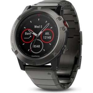 Fenix 5X Sapphire - Slate grey with metal band