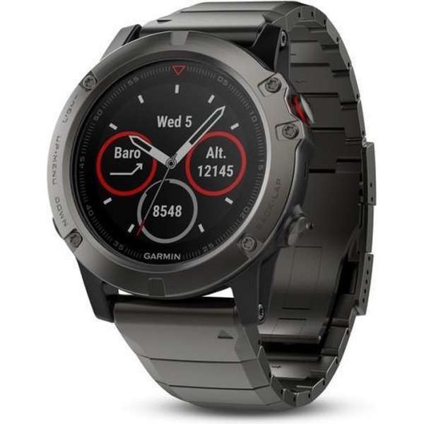Fenix 5X Sapphire - Slate grey with metal band