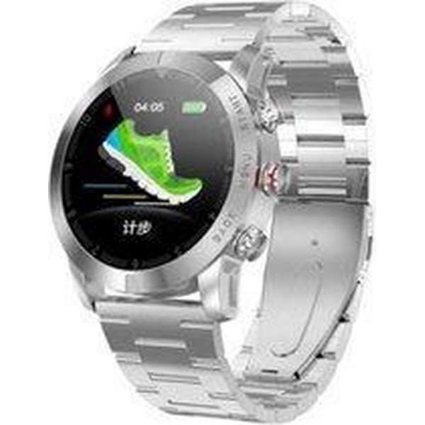 Belesy® - Executivemodel - Smartwatch heren - Zilver
