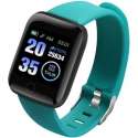 Belesy® - Smartwatch - Aqua blauw - Gratis extra zwarte polsband
