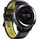 DrPhone - PureSport3 - Smartwatch + Sporthorloge - Stappenteller - Hartslagmonitor - Sportmodus - Steel Black / Neon Green