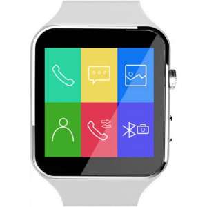 Bluetooth SmartWatch - Met SIM Kaart Slot - Android - Wit