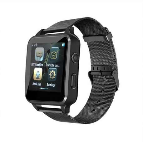 OPTIBLE® Ivo - Smartwatch - Mannen en Vrouwen - Zwart - Staal