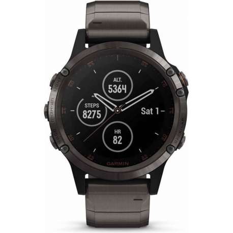 Garmin Fenix 5 Plus - Sporthorloge - GPS - 47 mm - Zwart