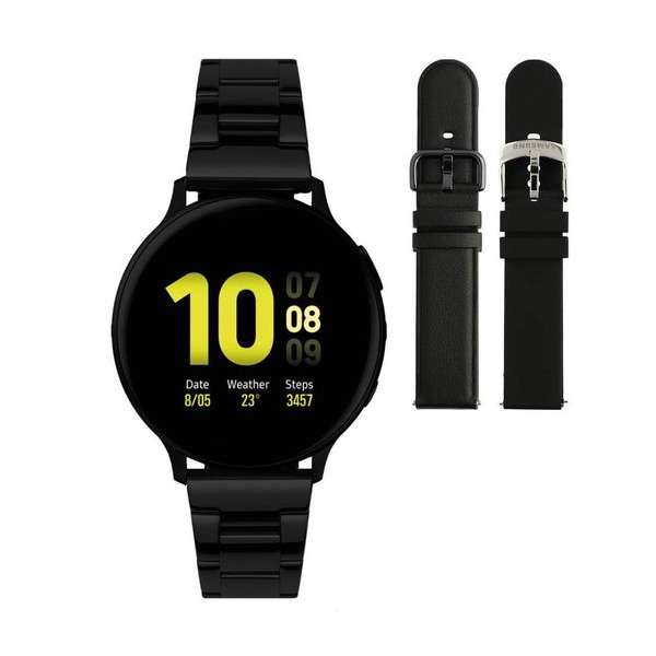 Samsung Galaxy Watch Active2 - Staal - Schakelband - 40mm - Special Edition - Zwart Samsung Galaxy Watch Active2 - Staal - Schakelband - 40mm - Special Edition - Zwart