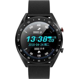 SmartWatch-Trends BL7 - Smartwatch - Milanese band - Zwart