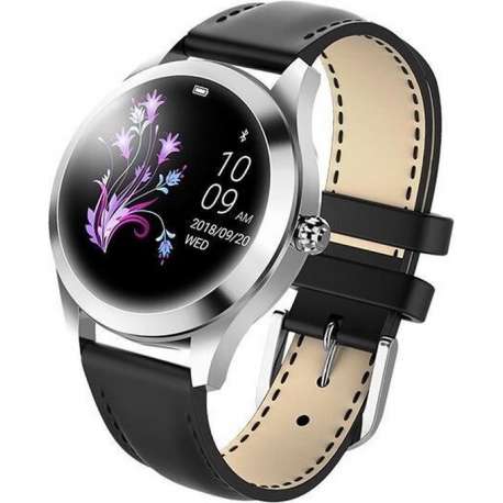 OPTIBLE® Nirou - Smartwatch - Dames en Heren -Zwart - Leer