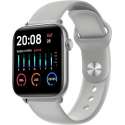 Belesy® Thermo Pro - Smartwatch - Horloge - 1.3 inch – Kleurenscherm - Full Touch - Lichaams thermometer - Grijs - Siliconen