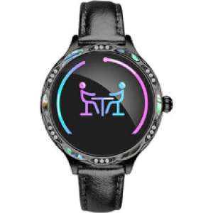 Belesy® - Stijlvolle Smartwatch - Damesmodel - Zwart - Gratis zonnebril van Belesy cadeau