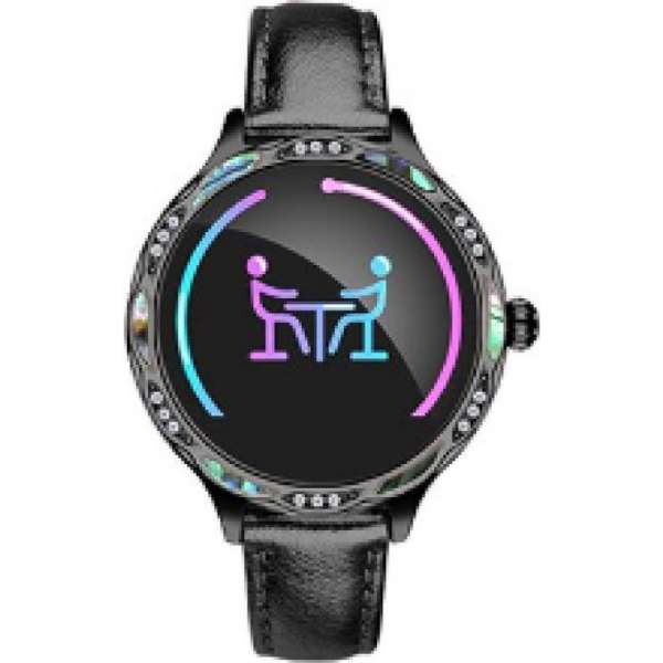 Belesy® - Stijlvolle Smartwatch - Damesmodel - Zwart - Gratis zonnebril van Belesy cadeau Belesy® - Stijlvolle Smartwatch - Damesmodel - Zwart - Gratis zonnebril van Belesy cadeau