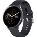 DrPhone DTX Retina Display - SmartWatch - Touch Screen IP68 Waterdicht - Hartslagmeter - Bloeddrukmeter - Siliconen - Zwart