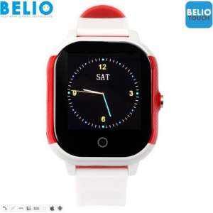 BELIO©TOUCH – GPS horloge kind – Wit/Rood