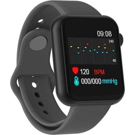 OPTIBLE® Avoir - Smartwatch - Dames en Heren - Zwart - Stappenteller