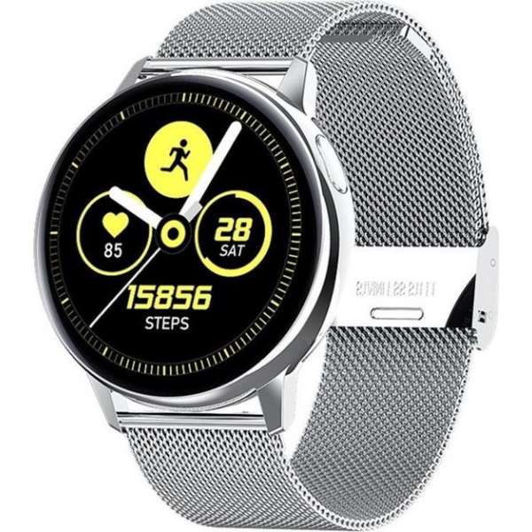 DrPhone SmartWatch - voor Mannen en Vrouwen - Full Touch Screen IP68 Waterdicht -Hartslagmeter -Bloeddrukmeter