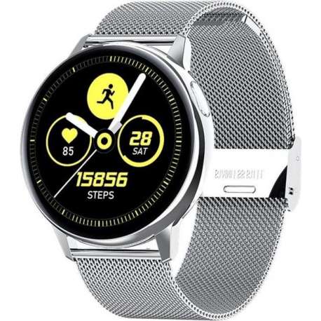 DrPhone SmartWatch - voor Mannen en Vrouwen - Full Touch Screen IP68 Waterdicht -Hartslagmeter -Bloeddrukmeter
