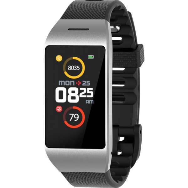 MyKronoz Smartwatch ZeNeo - Zilver/Zwart MyKronoz Smartwatch ZeNeo - Zilver/Zwart