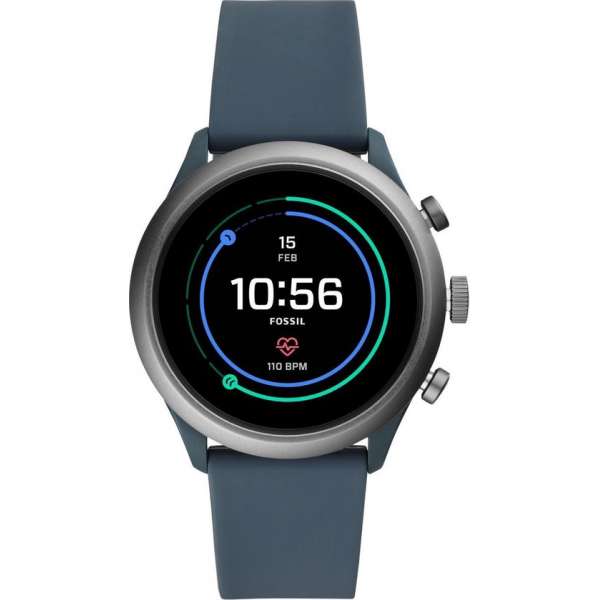 Fossil Sport Gen 4S FTW4021 - Smartwatch - 43 mm - Donker blauw Fossil Sport Gen 4S FTW4021 - Smartwatch - 43 mm - Donker blauw