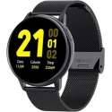 DrPhone DTX Retina Display - SmartWatch - Touch Screen IP68 Waterdicht - Hartslagmeter - Bloeddrukmeter - Metaal - Zwart