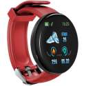Belesy® - smartwatch - rood + Gratis USB oplaadstekker