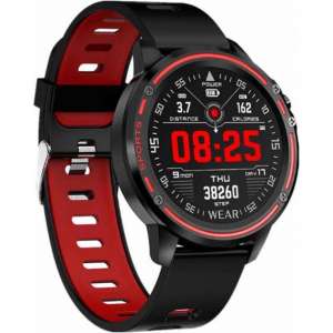 Smarty SW004C Smart Watch - Sport horloge - Activitytracker - Rood/Zwart