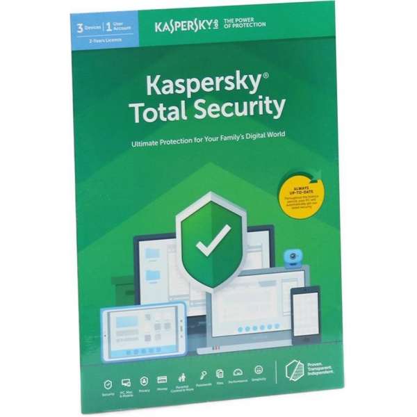 Kasperksy Total Security | 3 Apparaten | 2 Jaar | Engelse verpakking | 2020 Kasperksy Total Security | 3 Apparaten | 2 Jaar | Engelse verpakking | 2020