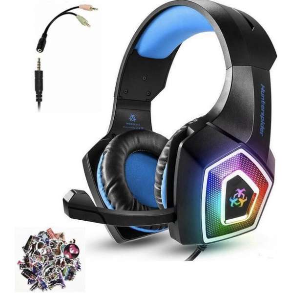 Gaming Headset voor PS4 Xbox One, Micolindun Over Ear Gaming RGB LED licht Gaming Headset voor PS4 Xbox One, Micolindun Over Ear Gaming RGB LED licht