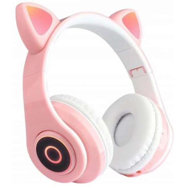kinder koptelefoon kitty cat roze met led oortjes kinder koptelefoon kitty cat roze met led oortjes