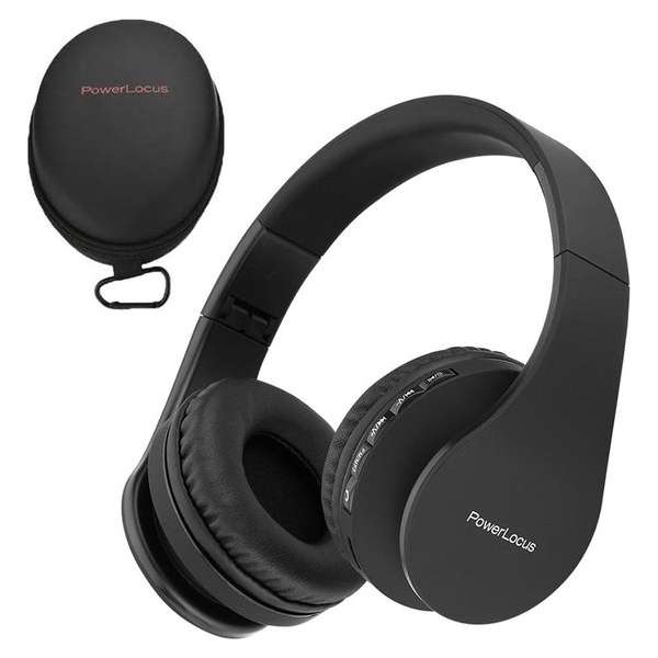 PowerLocus P1 draadloze Over-Ear Koptelefoon Inklapbaar - Bluetooth - Met microfoon – Zwart PowerLocus P1 draadloze Over-Ear Koptelefoon Inklapbaar - Bluetooth - Met microfoon – Zwart