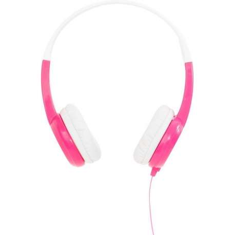 BuddyPhones 0727542484319 hoofdtelefoon/headset Hoofdtelefoons Hoofdband Roze, Wit