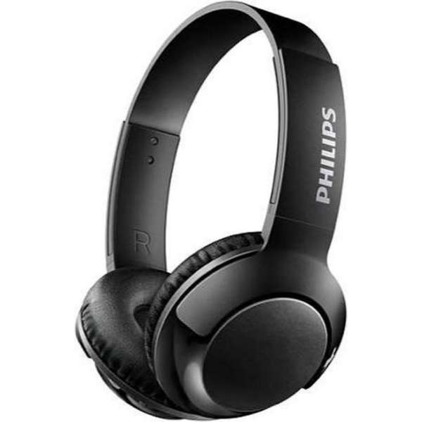 Philips BASS+ On-ear Bleutooth Headphone SHB3075BK - black - zwart - draadloos - koptelefoon - muziek - geluid Philips BASS+ On-ear Bleutooth Headphone SHB3075BK - black - zwart - draadloos - koptelefoon - muziek - geluid
