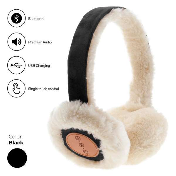 Avanca Bluetooth Audio Oorwarmers zwart dames Avanca Bluetooth Audio Oorwarmers zwart dames