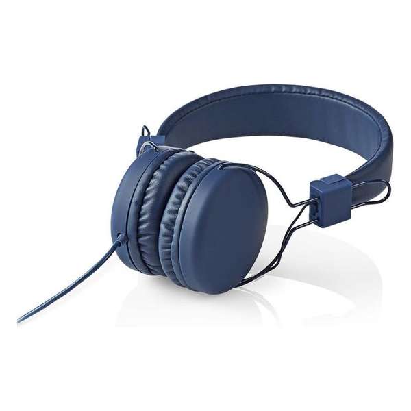 Nedis Hoofdtelefoon Met Snoer On-ear Opvouwbaar 1,2 M Ronde Kabel Blauw Nedis Hoofdtelefoon Met Snoer On-ear Opvouwbaar 1,2 M Ronde Kabel Blauw