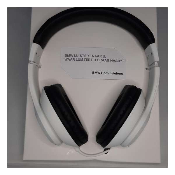 Hoofdtelefoon-koptelefoon over ear-wit BMW Hoofdtelefoon-koptelefoon over ear-wit BMW