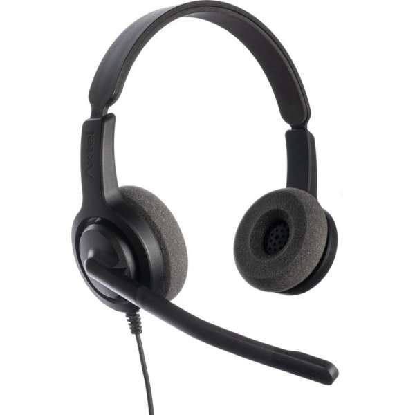 Axtel Voice 28 NC duo koptelefoon + GRATIS kabel voor Avaya, Cisco, Siemens, Tiptel toestellen Axtel Voice 28 NC duo koptelefoon + GRATIS kabel voor Avaya, Cisco, Siemens, Tiptel toestellen