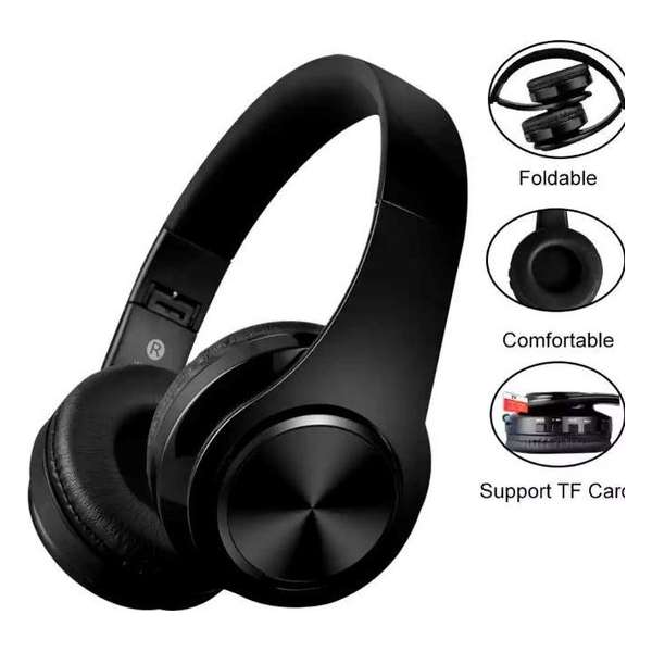 Bluetooth draadloze koptelefoon V5.0 - Black Bluetooth draadloze koptelefoon V5.0 - Black