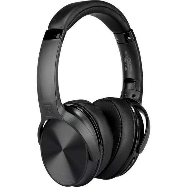 V-tac VT-6322 Bluetooth draadloze koptelefoon - draaibaar - zwart V-tac VT-6322 Bluetooth draadloze koptelefoon - draaibaar - zwart