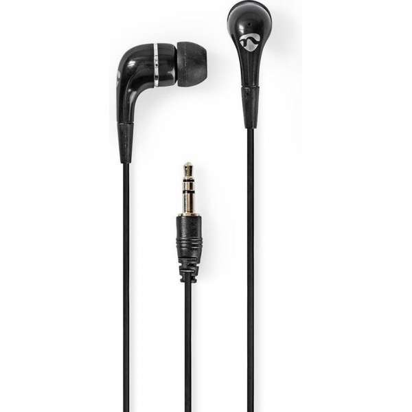 Nedis HPWD1001BK Wired Headphones 1.2m Round Cable In-ear Black Nedis HPWD1001BK Wired Headphones 1.2m Round Cable In-ear Black